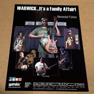 Norwood Fisher / Wayne Nunes / Lige Curry - Warwick Amps Basses - 2011 Print Ad